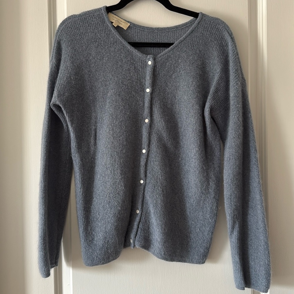 Sezane Gaspard Cardigan Vintage Blue - Size S